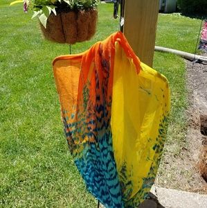 Colorful infinity scarf